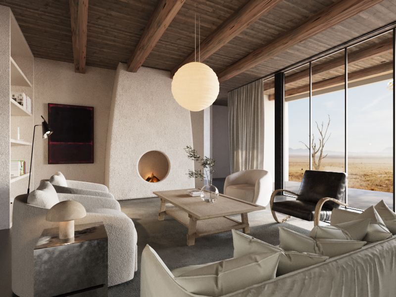 Marfa, Texas_Render_Living